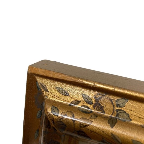 Floral Gilt Wood Photo Frame for 5x7" Photo plus Photo Sleeve Insert - Picture 10 of 13